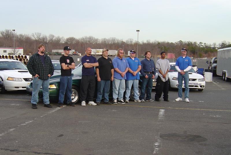 MM&FF 2V Shootout competitors with their cars